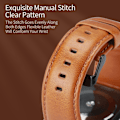 Miniatyrbillede 6 af 7: Dux Ducis Læderarmbånd Apple Watch Series 10 46mm Cognac