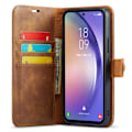 Miniatyrbild 2 av 9: DG.MING 2-in-1 Magnet Wallet Samsung Galaxy A54 Cognac