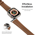Pikkukuva 8 / 9: Dux Ducis Nahkainen Ranneke Apple Watch Series 10 42mm Ruskea