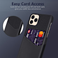 Miniatyrbillede 3 af 3: Hybrid Cover Med Kortlomme iPhone 12 Pro Max Sort