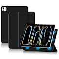 Miniatyrbillede 1 af 6: iPad Pro 11 5. generation (2024) Etui Tri-fold Magnetisk Sort