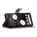 Miniatyrbillede 2 af 3: Læderetui Sommerfugle Google Pixel 8a Grå