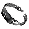 Pikkukuva 2 / 4: Fitbit Charge 3/4 musta rannekoru, jossa strassit