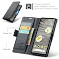 Miniatyrbillede 8 af 10: CaseMe Slim Pungetui RFID-beskyttelse Google Pixel 7a Sort