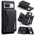 Miniatyrbillede 1 af 10: DG.MING Magnetisk kortholder etui Google Pixel 8 Sort