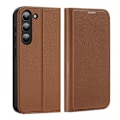 Miniatyrbild 2 av 9: Dux Ducis Skin X2 Fodral Läder Samsung Galaxy S23 Brun