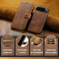 Miniatyrbild 9 av 10: DG.MING 2-in-1 Magnet Wallet Google Pixel 9 Pro XL Cognac