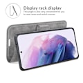 Pikkukuva 3 / 6: Nahkainen lompakkokotelo Samsung Galaxy S22 Plus - Harmaa