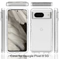 Miniatyrbillede 6 af 6: Allround Cover Skal Google Pixel 8 Transparent