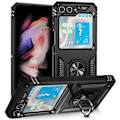 Miniatyrbillede 1 af 8: Hybridskal Samsung Galaxy Z Flip 5 Ringholder Sort