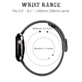Miniatyrbillede 3 af 3: Milanese Mesh Apple Watch 42mm Sort