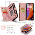 Miniatyrbillede 5 af 10: CaseMe Multi-Slot 2 i 1 Pungetui iPhone 16 Pro Max Rosa