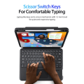 Miniatyrbillede 8 af 9: Dux Ducis Bluetooth-tastatur Etui iPad Air 10.9 4. generation (2020) Sort