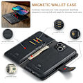 Miniatyrbillede 8 af 10: DG.MING 2-i-1 Magnet Pung iPhone 14 Sort