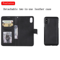 Miniatyrbillede 3 af 6: Magnetisk læderpung iPhone XS/X Sort