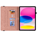 Miniatyrbillede 2 af 10: Lædercover Apple iPad 11 11. Gen (2025) Sommerfugle Rosa