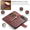 Miniatyrbild 7 av 10: DG.MING 2-in-1 Magnet Wallet Google Pixel 9 Red