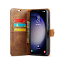 Miniatyrbillede 2 af 8: DG.MING 2-i-1 Magnetpung Samsung Galaxy S24 FE Cognac