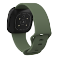Pikkukuva 2 / 3: Fitbit Versa 4/Sense 2 -silikoniranneke, tummanvihreä (S)