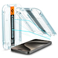 Miniatyrbillede 1 af 5: Spigen iPhone 15 Pro Max skærmbeskytter GLAS.tR EZ Fit 2-pak