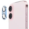 Hat Prince Glitter Kameraskydd iPhone 16 Blå