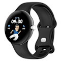 Miniatyrbillede 2 af 4: Silikonarmbånd Google Pixel Watch 3 41mm Sort
