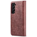 Miniatyrbild 9 av 10: DG.MING 2-in-1 Magnet Wallet Samsung Galaxy S22 Red