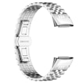 Pikkukuva 4 / 6: Fitbit Charge 5:n metallinen perhoslukkohihna, hopea
