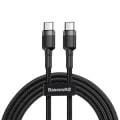 Pikkukuva 1 / 4: Baseus Cafule USB-C till USB-C -kaapeli 2m Musta