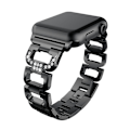 Miniatyrbild 1 av 4: Rhinestone Metallarmband Apple Watch Series 10 46mm Svart