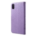 Pikkukuva 3 / 5: Perhoskuvioitu nahkakotelo iPhone XS Max - Lila