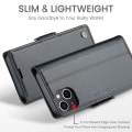 Miniatyrbillede 8 af 10: CaseMe Slim Pungetui RFID-beskyttelse iPhone 15 Plus Sort