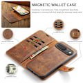 Miniatyrbild 7 av 10: DG.MING 2-in-1 Magnet Wallet Google Pixel 9 Pro Cognac