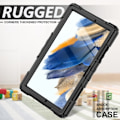 Miniatyrbillede 5 af 8: Samsung Galaxy Tab A8 10.5 Stødsikkert Hybridcover Sort
