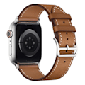 Pikkukuva 1 / 5: Imak Nahkainen ranneke Apple Watch Series 10 42mm Ruskea