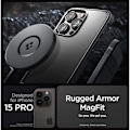 Miniatyrbillede 5 af 9: Spigen iPhone 15 Pro Cover Rugged Armor MagSafe Sort