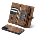 Miniatyrbillede 5 af 8: CaseMe Pungetui Multi-Slot Samsung Galaxy S21 Brun