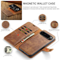 Miniatyrbild 7 av 10: DG.MING 2-in-1 Magnet Wallet Google Pixel 9 Pro XL Cognac