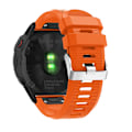 Pikkukuva 2 / 5: Silikoniranneke Garmin Fenix 6X/6X Pro/7X Oranssi