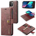 Miniatyrbild 1 av 10: DG.MING 2-in-1 Magnet Wallet iPhone 15 Red
