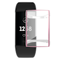 Miniatyrbillede 1 af 5: Heltäckende TPU Skal Fitbit Charge 3/4 Rosa