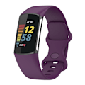 Miniatyrbillede 1 af 5: Silikonarmbånd Fitbit Charge 6 Lilla