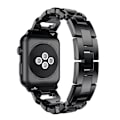Pikkukuva 2 / 4: Rhinestone-metallrem för Apple Watch 42/44/45/49 mm Svart