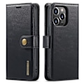 Miniatyrbillede 8 af 8: DG.MING 2-i-1 Magnet Pung iPhone 16 Pro Sort