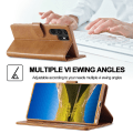 Miniatyrbillede 4 af 7: LC.IMEEKE Pungetui Samsung Galaxy S22 Ultra Cognac