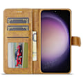 Miniatyrbillede 2 af 7: LC.IMEEKE Pungetui Samsung Galaxy A16 Cognac