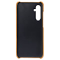 Pikkukuva 4 / 4: Nahkainen korttikotelo Samsung Galaxy A15 Cognac