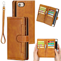 Pikkukuva 1 / 4: Lompakkokotelo Nahka Multi-Slot iPhone 7/8/SE Cognac