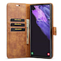 Miniatyrbild 2 av 7: DG.MING 2-in-1 Magnet Wallet Samsung Galaxy S23 Ultra Cognac
