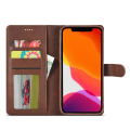 Miniatyrbillede 2 af 6: LC.IMEEKE Pungetui iPhone 13 Pro Brun